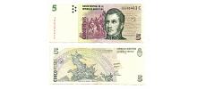 Argentina #347(4)/VF  5 Pesos Convertibles